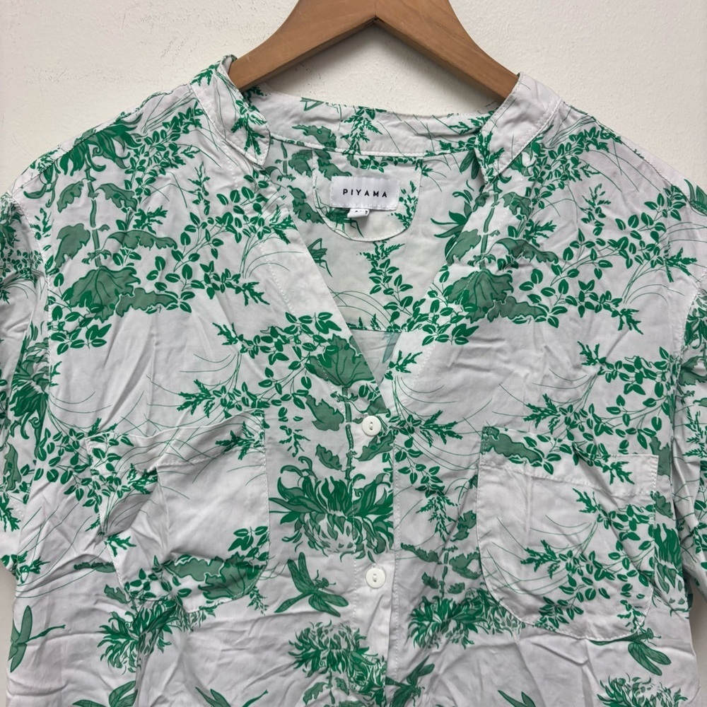 Piyama Maggie Pajama Set Vintage Olive Palm - Picture 15 of 16